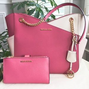 🎀NeW! Michael Kors Chain Tote Set